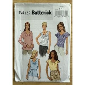Butterick Pattern B4132 Misses'/Petites Top & Belt ~ 5 Looks (Sizes 8-12) UC‎